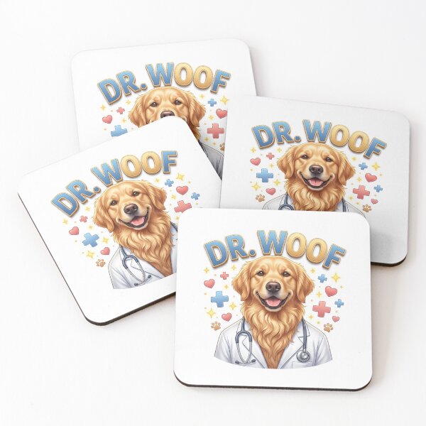 Item preview, Dog Doctor Golden Retriever Medical Art designed and sold by pradeepvisuals.