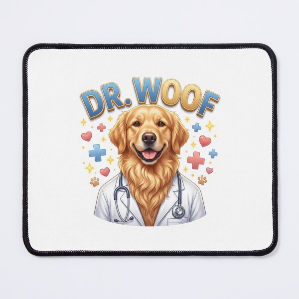 Item preview, Dog Doctor Golden Retriever Medical Art designed and sold by pradeepvisuals.