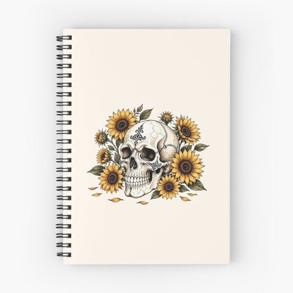 Item preview, Sunflower Skull Gothic Floral Design designed and sold by SweetLilith.