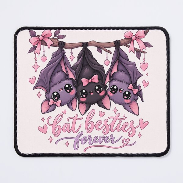 Item preview, Bat Besties Forever Cute Coquette Bat Trio – Pink Halloween BFF Girly Gift designed and sold by SanaCreation13.