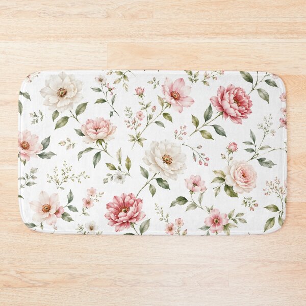 Item preview, Vintage Watercolor Floral Pattern Blush Pink Peony Roses designed and sold by Kimos Creative Store.