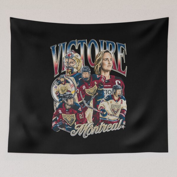 Item preview, Montreal Victoire Women's Hockey Retro Montage designed and sold by BlossomieStore.