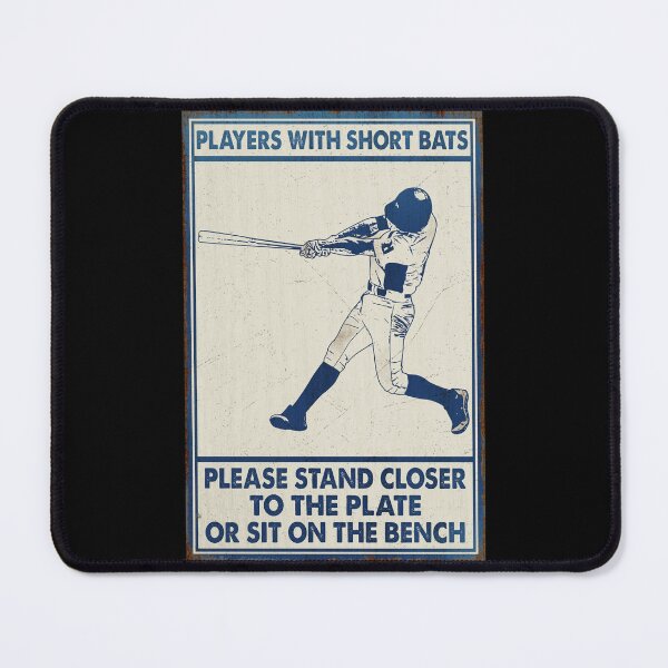 Item preview, Players With Short Bats Funny Baseball Innuendo Poster Gift designed and sold by CanvasFuse.
