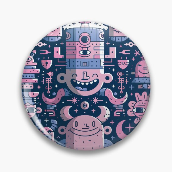 Item preview, Playful Whimsical Creatures Intricate Doodle Pattern designed and sold by Romgora.