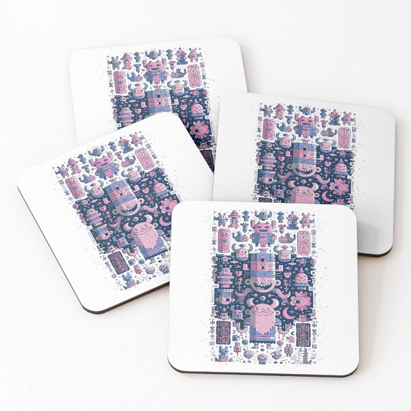 Item preview, Playful Whimsical Creatures Intricate Doodle Pattern designed and sold by Romgora.