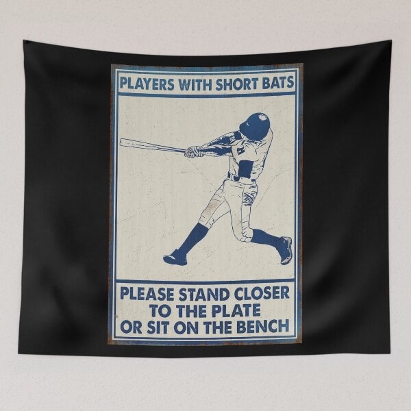 Item preview, Players With Short Bats Funny Baseball Innuendo Poster Gift designed and sold by CanvasFuse.