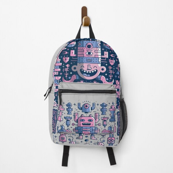 Item preview, Playful Whimsical Creatures Intricate Doodle Pattern designed and sold by Romgora.