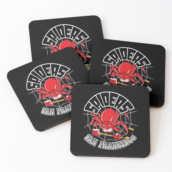 Item preview, Retro SF Spiders Hockey Mascot  designed and sold by BlossomieStore.