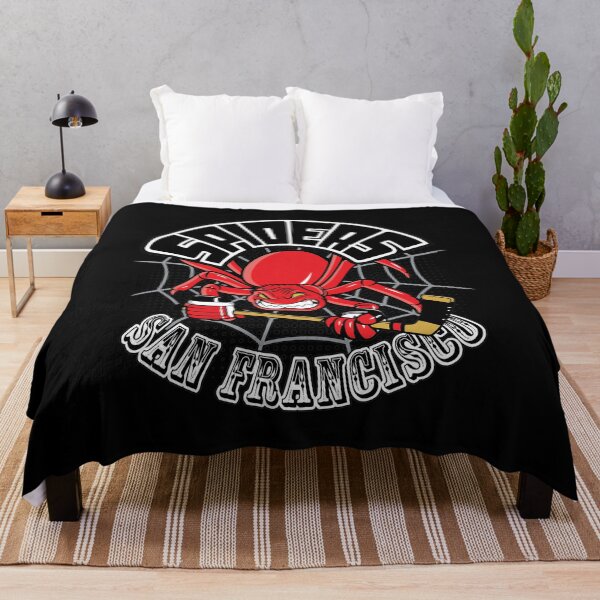 Item preview, Retro SF Spiders Hockey Mascot designed and sold by BlossomieStore.