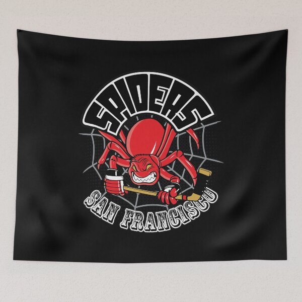 Item preview, Retro SF Spiders Hockey Mascot  designed and sold by BlossomieStore.