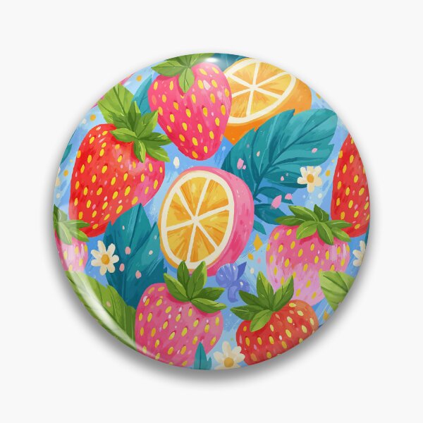 Item preview, Colorful Strawberry Citrus Summer Pattern designed and sold by junkydotcom.
