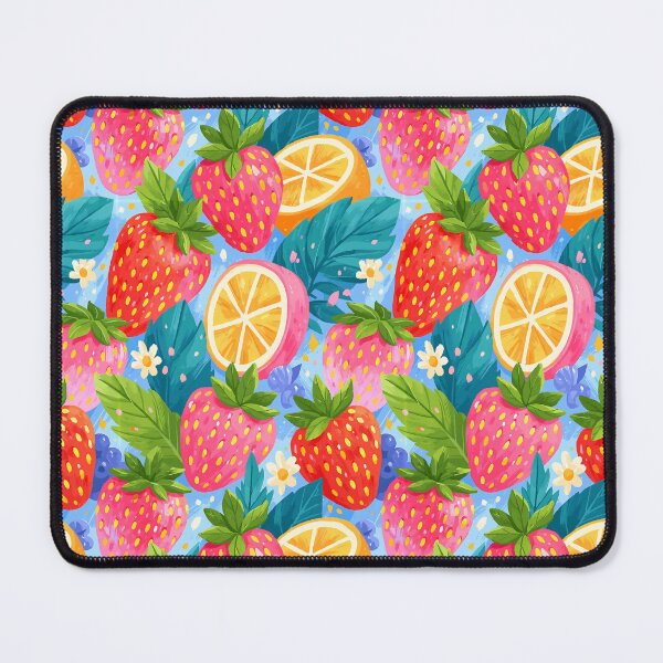 Item preview, Colorful Strawberry Citrus Summer Pattern designed and sold by junkydotcom.