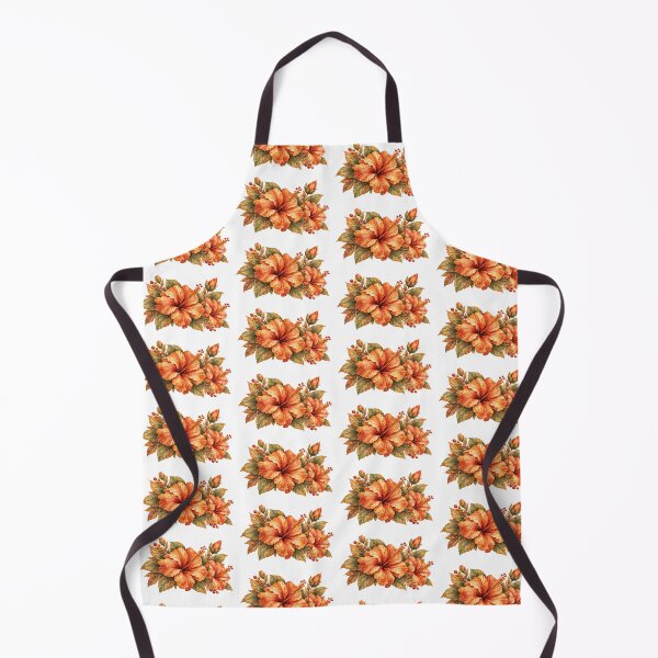 Item preview, Cozy Pumpkin Hibiscus Bouquet | Autumn Watercolor designed and sold by Nolmo.