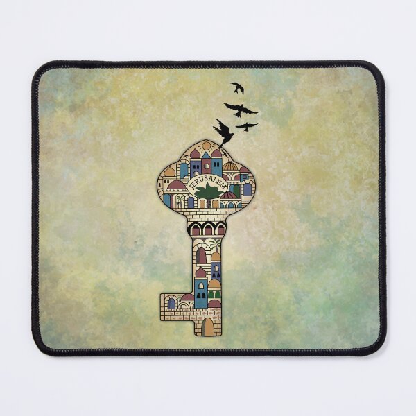 Item preview, Jerusalem Old City Capital of Palestine Key of Return Art designed and sold by Hurriyyatee.