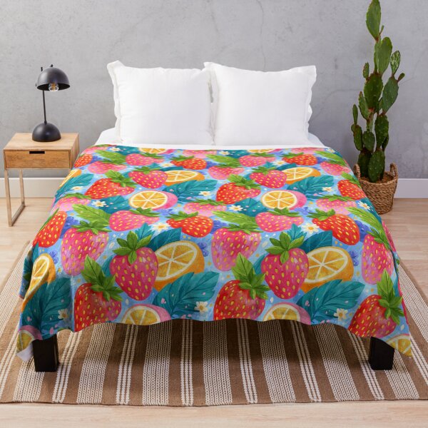 Item preview, Colorful Strawberry Citrus Summer Pattern designed and sold by junkydotcom.