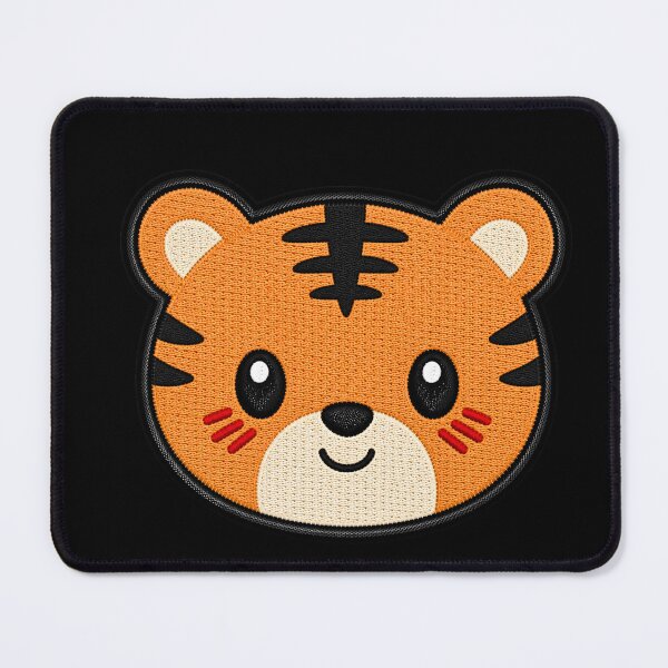 Item preview, Kawaii Tiger Embroidery Patch Illustration designed and sold by ColorSplash123.