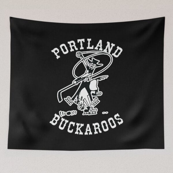 Item preview, Vintage Portland Buckaroos Retro Hockey Logo designed and sold by BlossomieStore.