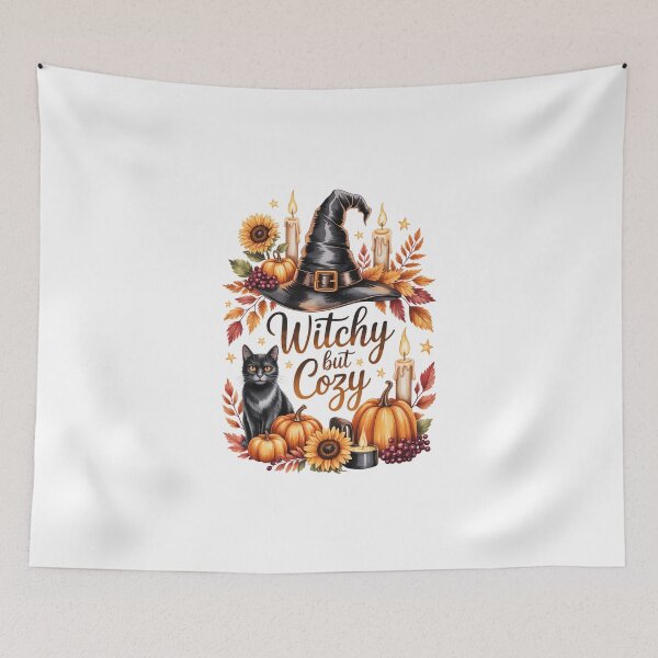 Item preview, Witchy but Cozy Halloween Fall Autumn Design designed and sold by jkrphoto.