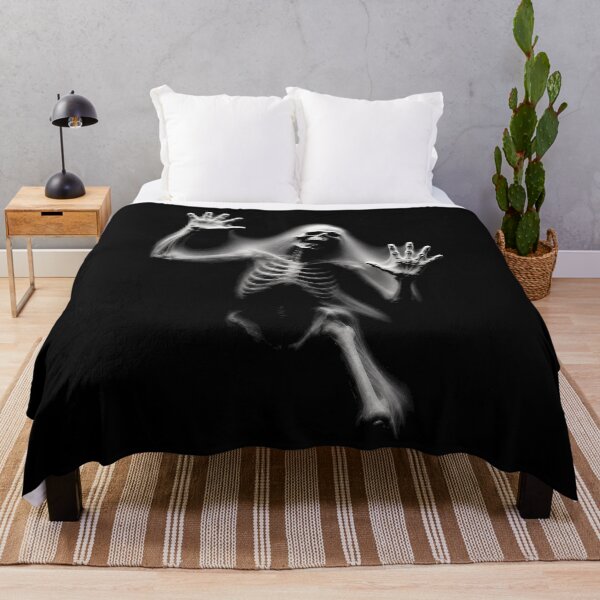 Item preview, Eerie skeleton in haunting pose halloween designed and sold by rafaeltto.