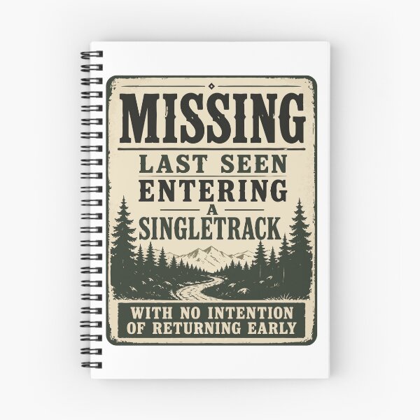 Item preview, Missing Person Last Seen Entering Trail MTB Design designed and sold by SingleTrackes.