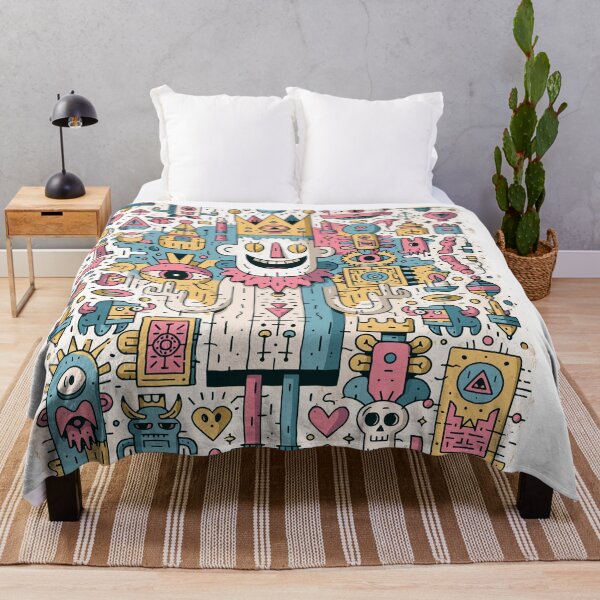 Item preview, Whimsical Doodle King Intricate Pattern Art designed and sold by Romgora.