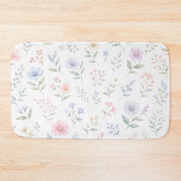 Item preview, Vintage Watercolor Floral Pattern Blush designed and sold by Kimos Creative Store.
