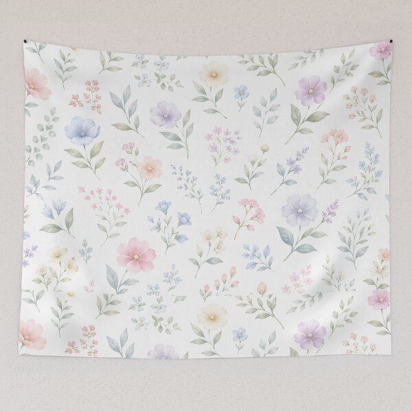 Item preview, Vintage Watercolor Floral Pattern Blush designed and sold by Kimos Creative Store.