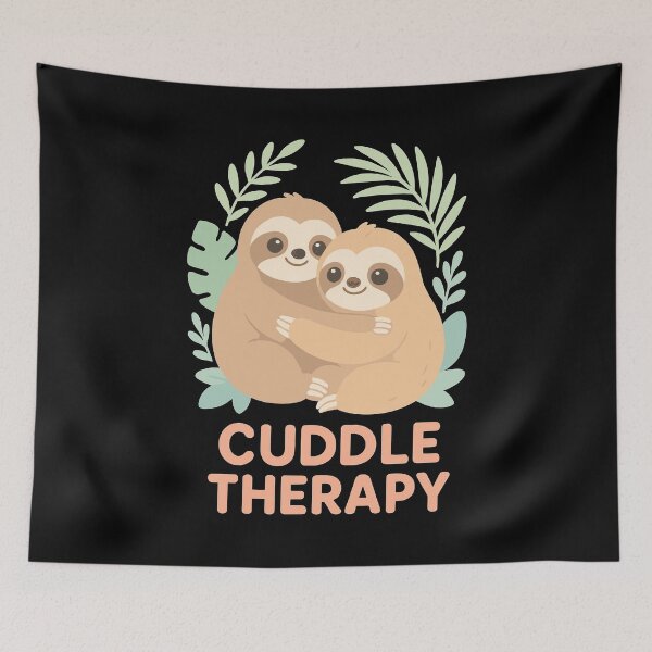 Artikelvorschau, Cuddle Therapy: Süße Faultiere im Dschungel entworfen und verkauft von Pineapple-Tree.