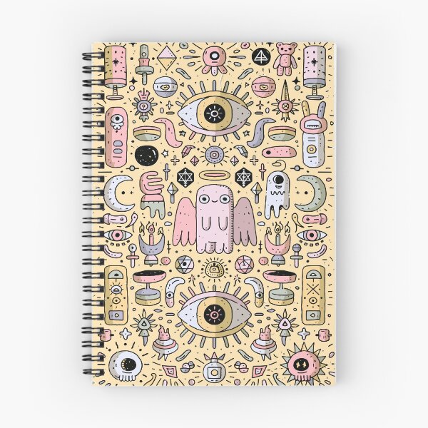 Item preview, Whimsical Occult Maximalist Doodle Art Collage designed and sold by Romgora.