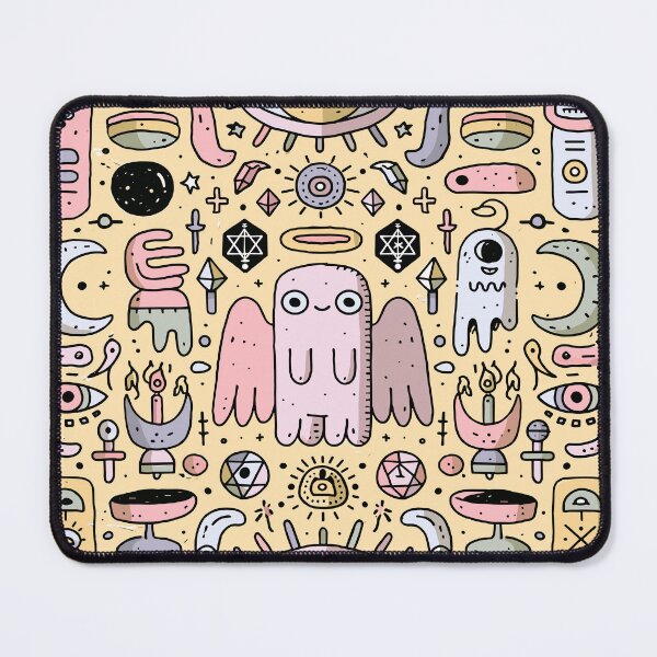 Item preview, Whimsical Occult Maximalist Doodle Art Collage designed and sold by Romgora.