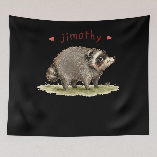 Item preview, Cute Raccoon Meme Team Jimothy Funny Animal Humor designed and sold by DavidThe1.