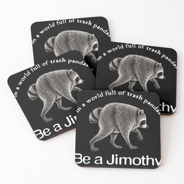 Item preview, Be A Jimothy Funny Raccoon Meme Vintage Humor designed and sold by HaytamShop.