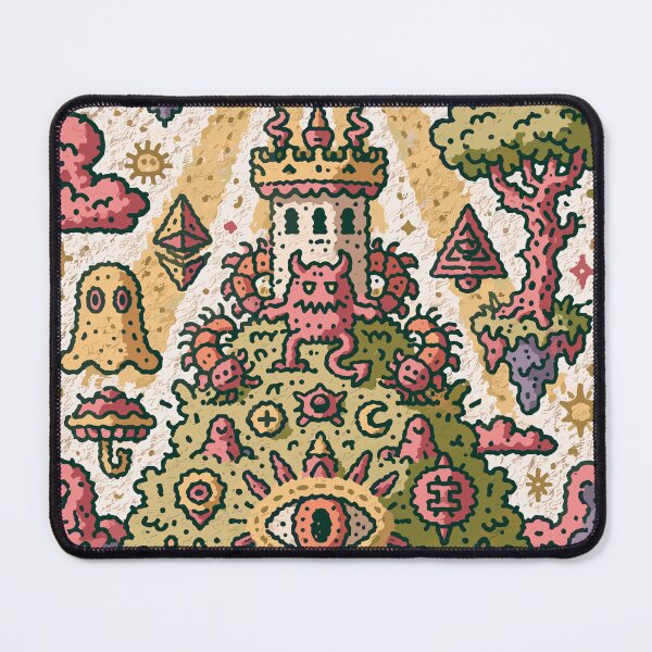 Item preview, Mystical Psychedelic Monster Doodle World designed and sold by Romgora.
