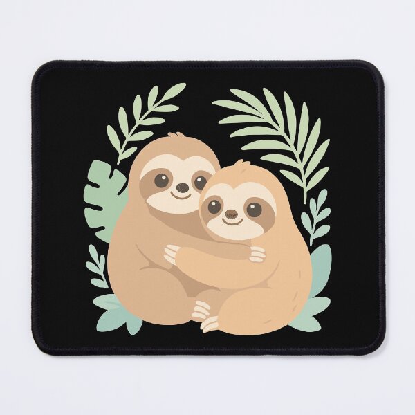 Item preview, Cute sloths: Cuddling in the pastel jungle designed and sold by Pineapple-Tree.