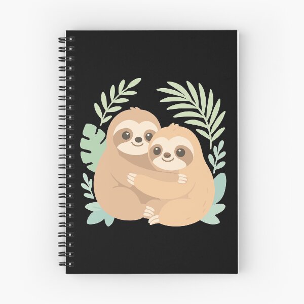 Item preview, Cute sloths: Cuddling in the pastel jungle designed and sold by Pineapple-Tree.