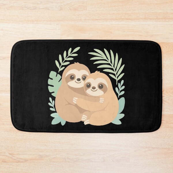 Item preview, Cute sloths: Cuddling in the pastel jungle designed and sold by Pineapple-Tree.