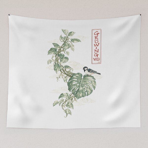 Item preview, Growing Wild – Botanical Bird Vintage Nature Illustration designed and sold by Arrow2025.