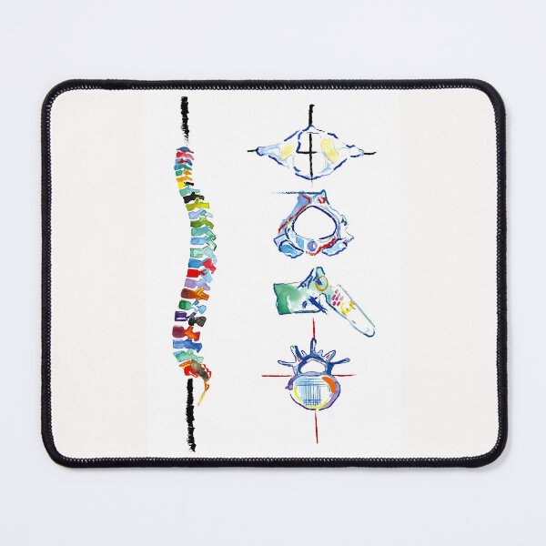 Item preview, Watercolor Spine Anatomy Scoliosis Nurse Doctor Gift Art designed and sold by MagicatcoArt.