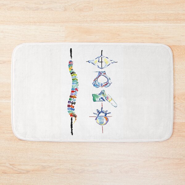 Item preview, Watercolor Spine Anatomy Scoliosis Nurse Doctor Gift Art designed and sold by MagicatcoArt.