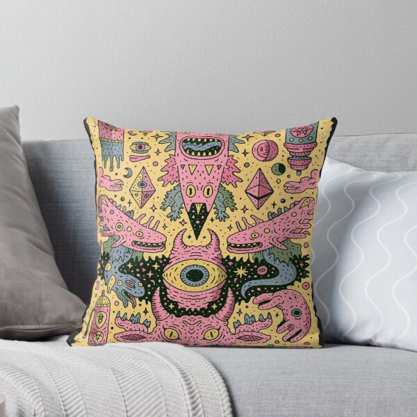 Item preview, Vibrant Cosmic Monster Doodle Art designed and sold by Romgora.