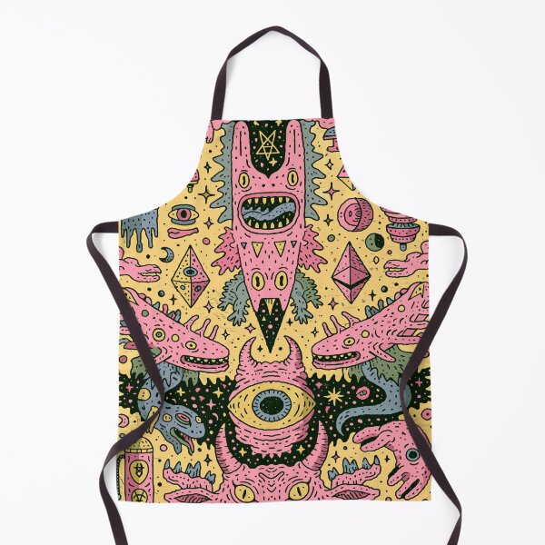 Item preview, Vibrant Cosmic Monster Doodle Art designed and sold by Romgora.