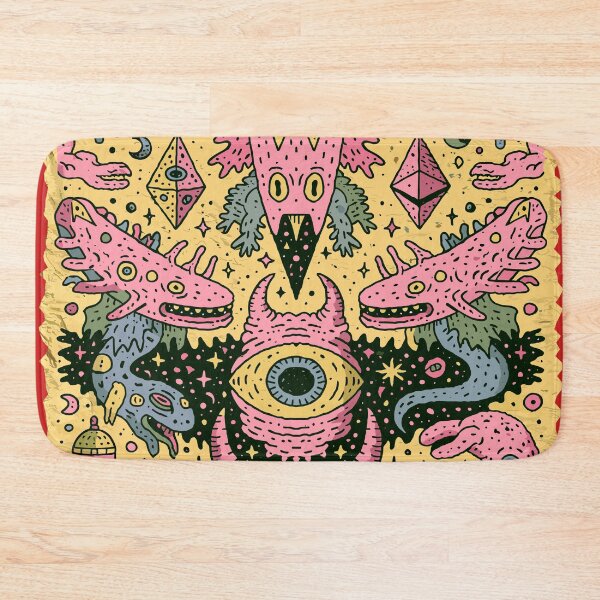 Item preview, Vibrant Cosmic Monster Doodle Art designed and sold by Romgora.