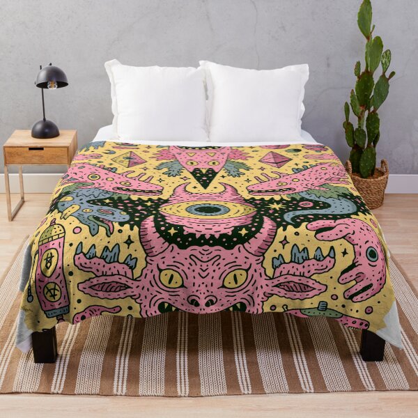 Item preview, Vibrant Cosmic Monster Doodle Art designed and sold by Romgora.