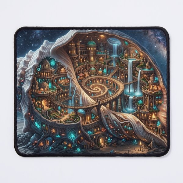 Item preview, Seashell City — Magical Underground Kingdom in Giant Shell designed and sold by RoyArt0.