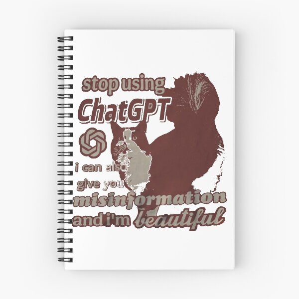 Item preview, Stop Using ChatGPT Funny Cat Meme – Anti AI Y2K 90s Retro designed and sold by Gbriel3.