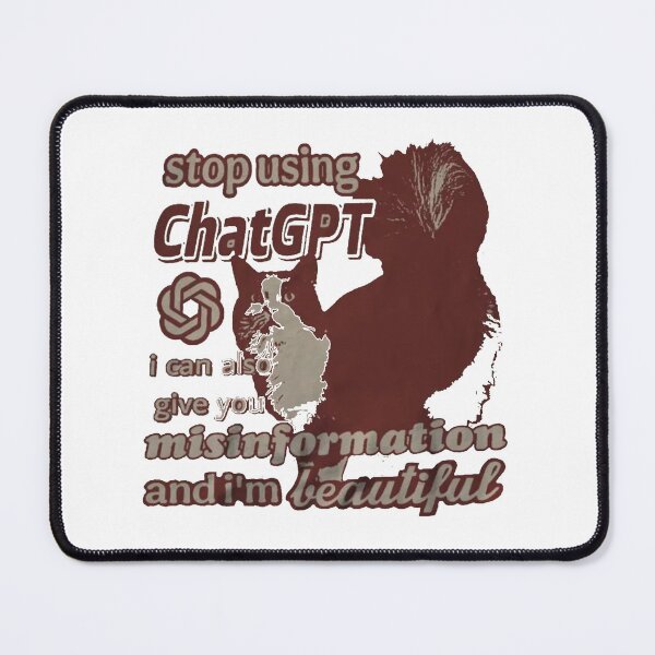 Item preview, Stop Using ChatGPT Funny Cat Meme – Anti AI Y2K 90s Retro designed and sold by Gbriel3.