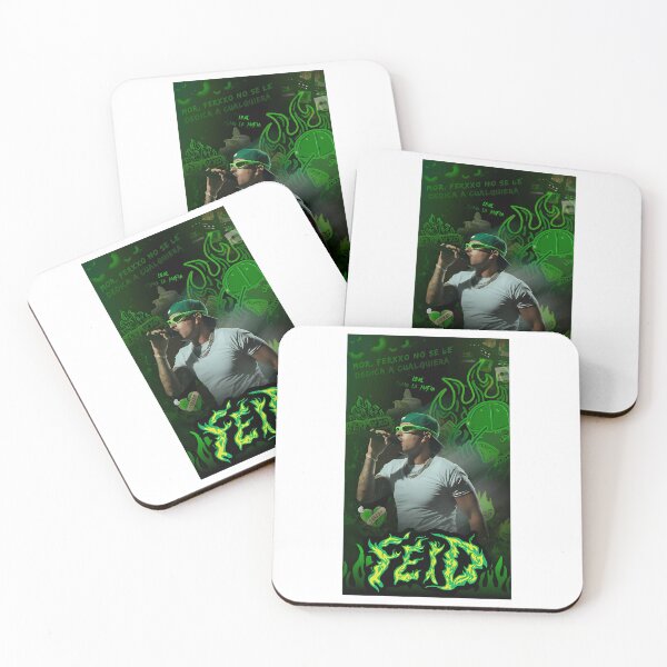 Item preview, Feid  Ferxxo Green Flame Street Art Aesthetic Design designed and sold by Alias-Kubiak.