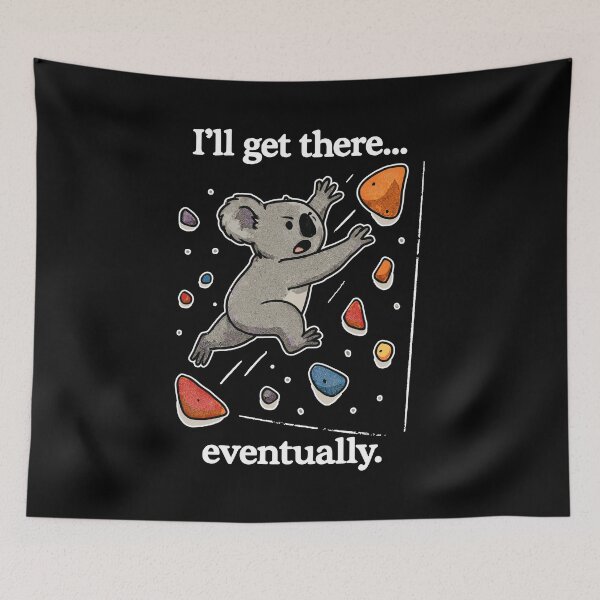 Item preview, Koala bouldering dyno jump – I'll get there designed and sold by Pineapple-Tree.
