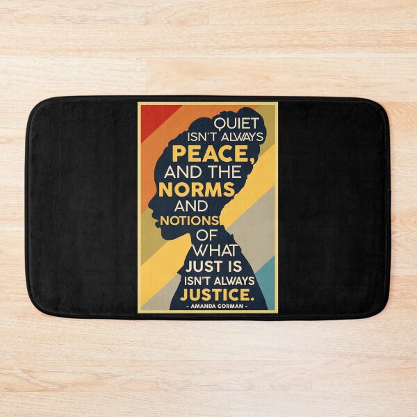 Item preview, Quiet Isn’t Always Peace Amanda Gorman Quote Social Justice Gift For Activist Feminist Poetry Lover From Friend Or Family designed and sold by zoes-cott.