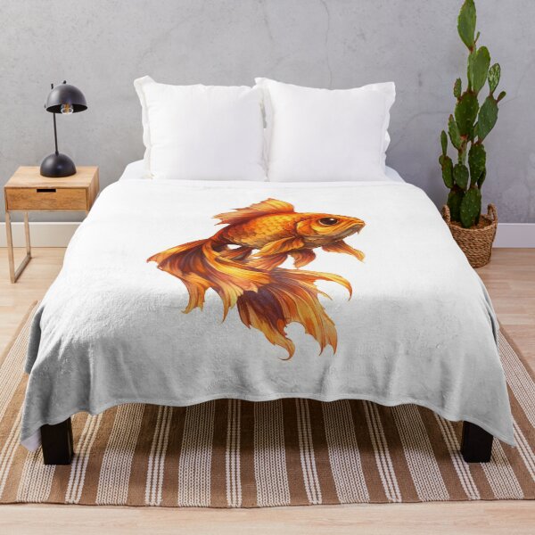 Item preview, Golden Goldfish Fantasy Fish Art Poster designed and sold by NordenPosters.